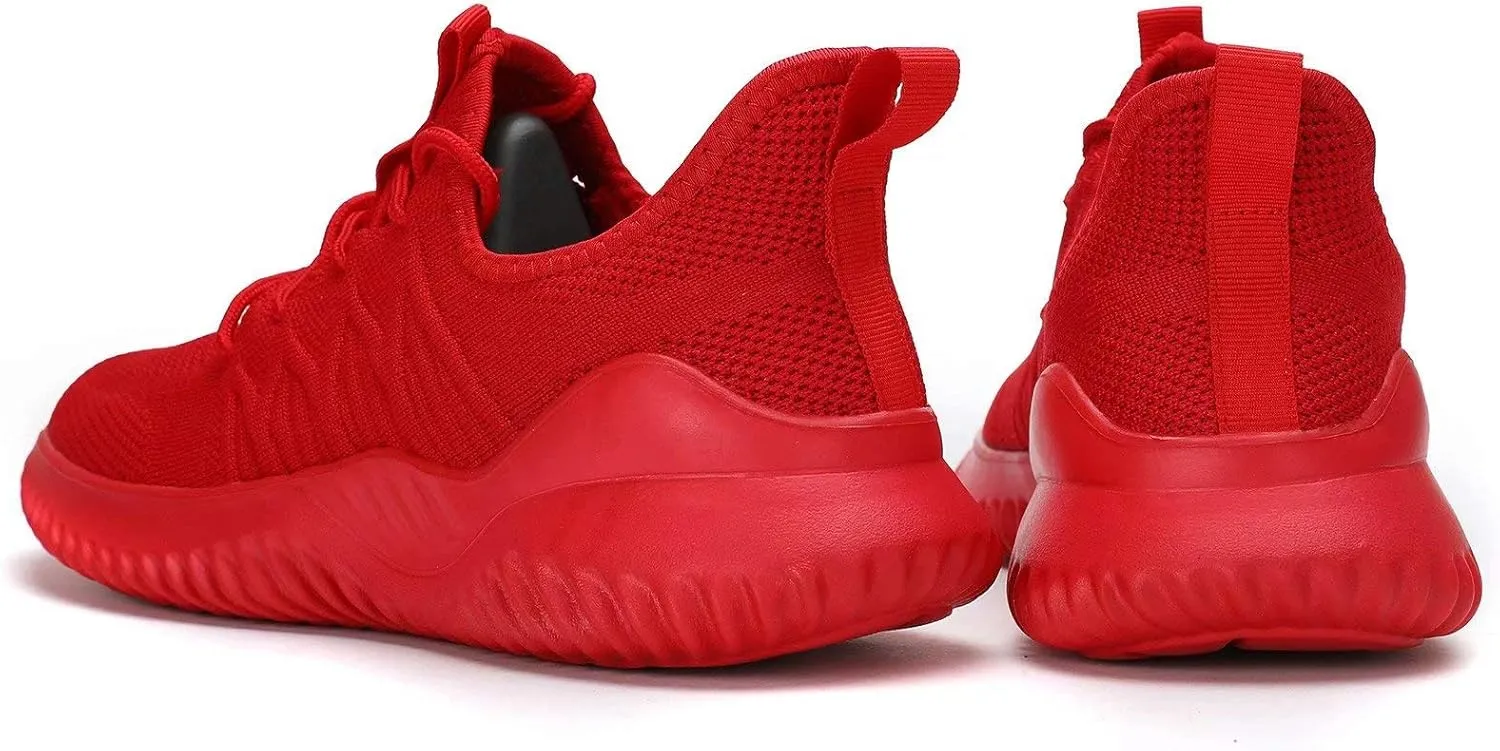 Mens Running Shoes Slip-on Walking Sneakers Lightweight Breathable Casual Soft Sole Trainers