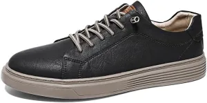 Men's Skateboarding Shoes, Leather, Breathable, Anti-Skid, Spring/Summer/Autumn