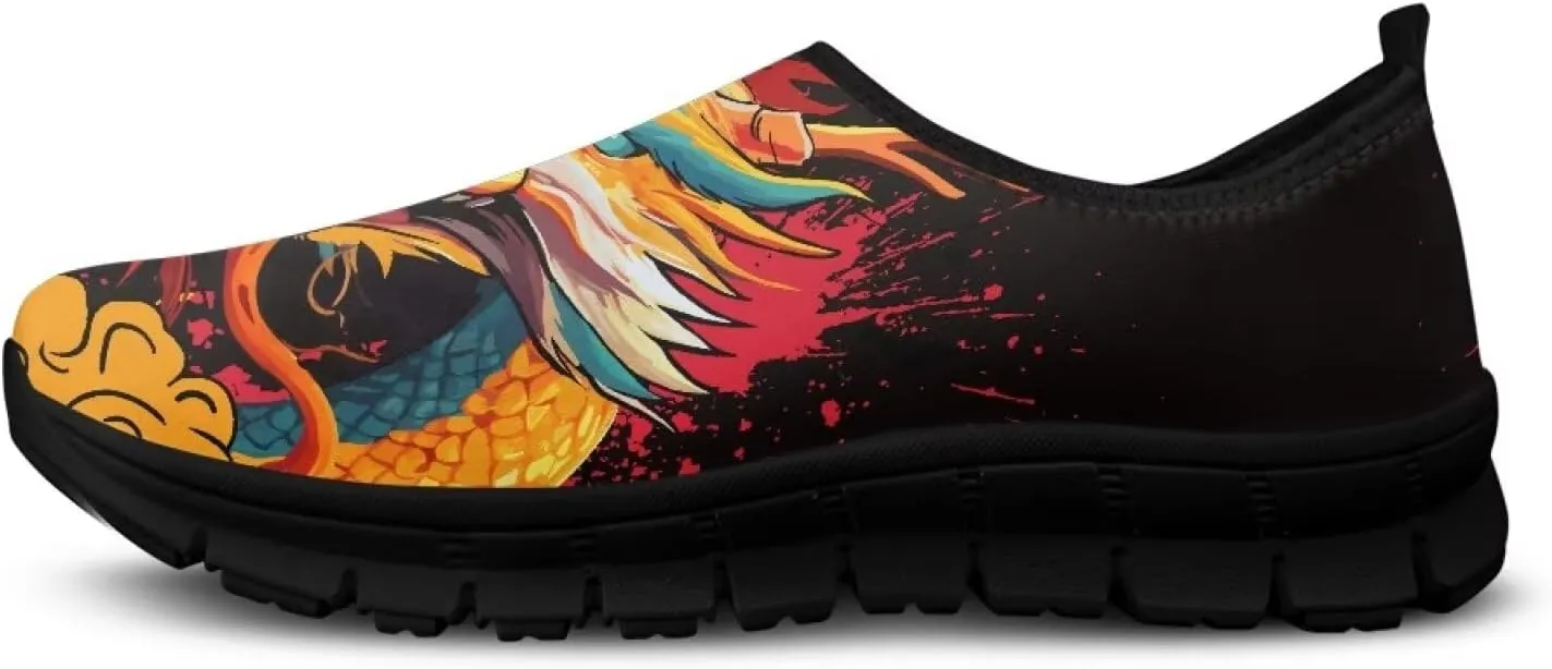 Mens Slip On Casual Shoes Non-Slip Walking Running Shoes Low-Cut Breathable Workout Shoes Lightweight Gym Sneakers Size 5-14