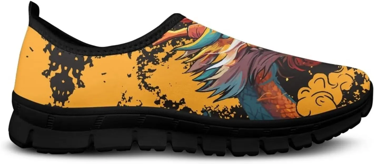 Mens Slip On Casual Shoes Non-Slip Walking Running Shoes Low-Cut Breathable Workout Shoes Lightweight Gym Sneakers Size 5-14