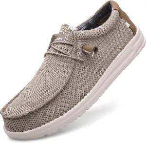 Men's Slip On Loafers Shoes Comfortable Casual Soft Sole Walking Shoes Light-Weight & Machine-Washable