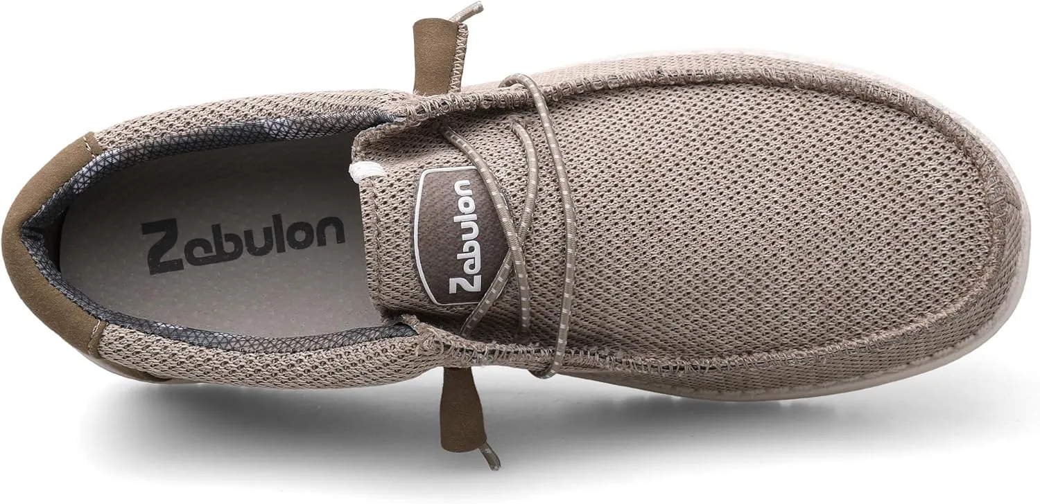 Men's Slip On Loafers Shoes Comfortable Casual Soft Sole Walking Shoes Light-Weight & Machine-Washable