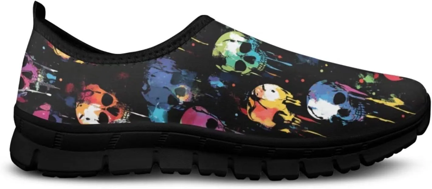 Men's Slip On Sneakers Comfy Slip On Running Shoes Men Walking Loafers Breathable