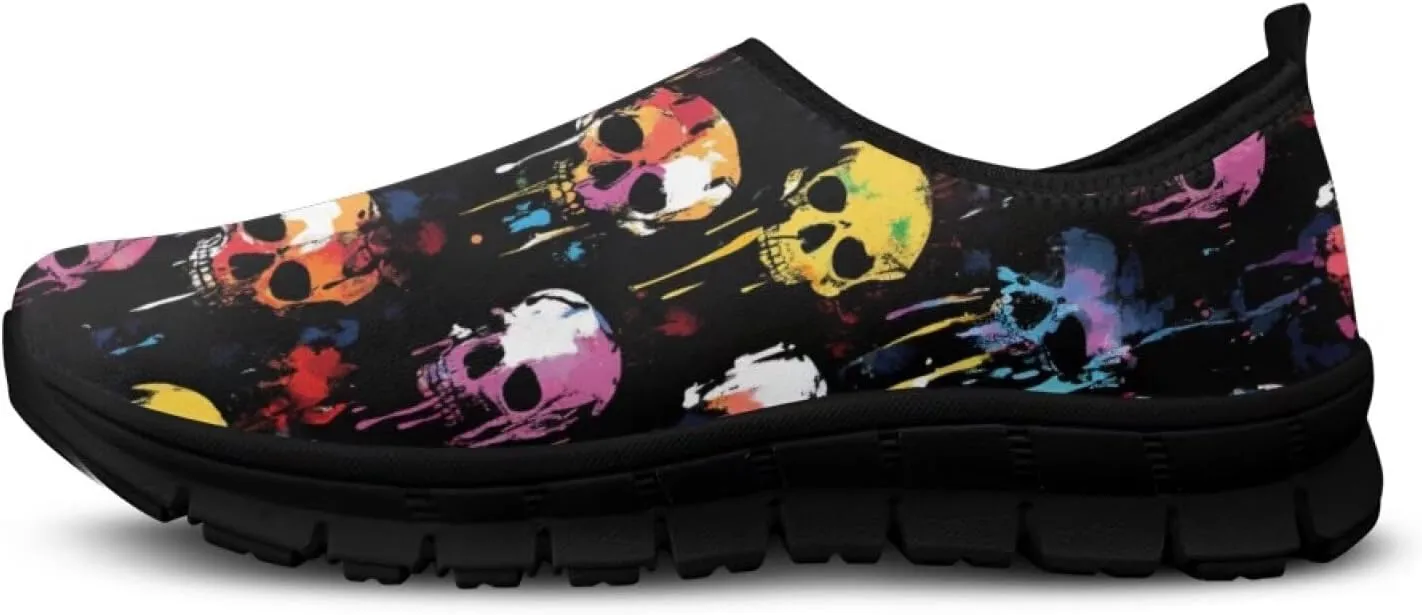 Men's Slip On Sneakers Comfy Slip On Running Shoes Men Walking Loafers Breathable