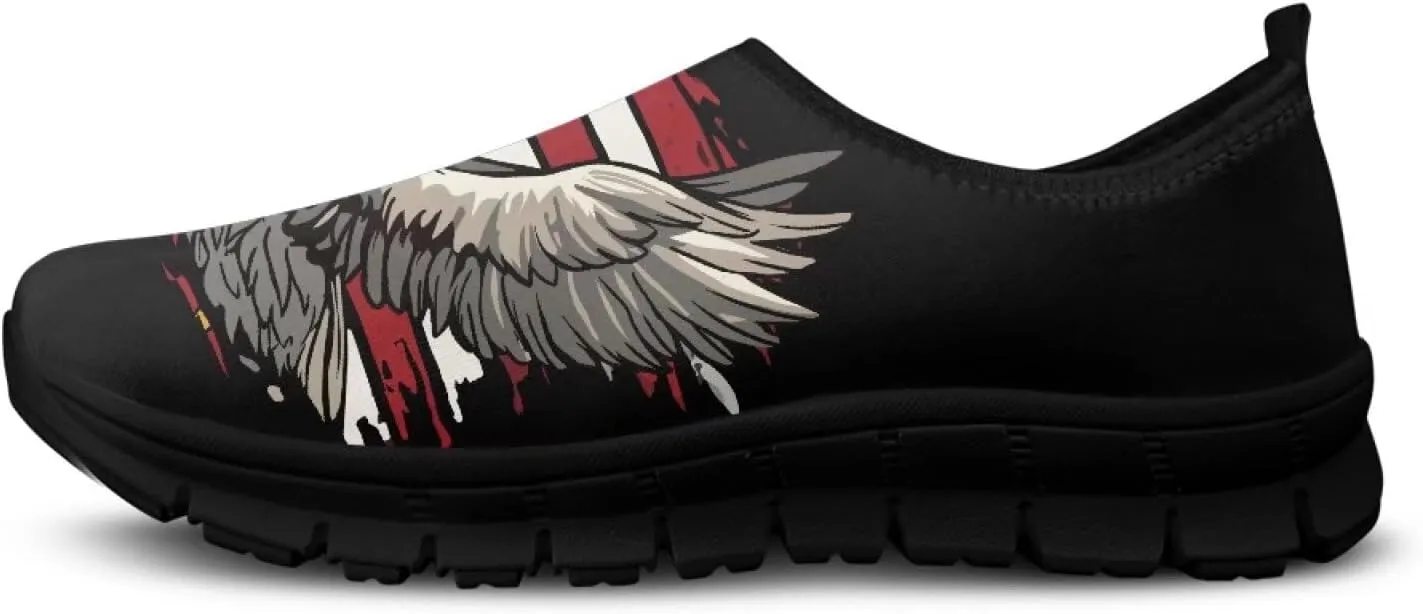 Men's Slip On Sneakers Comfy Slip On Running Shoes Men Walking Loafers Breathable