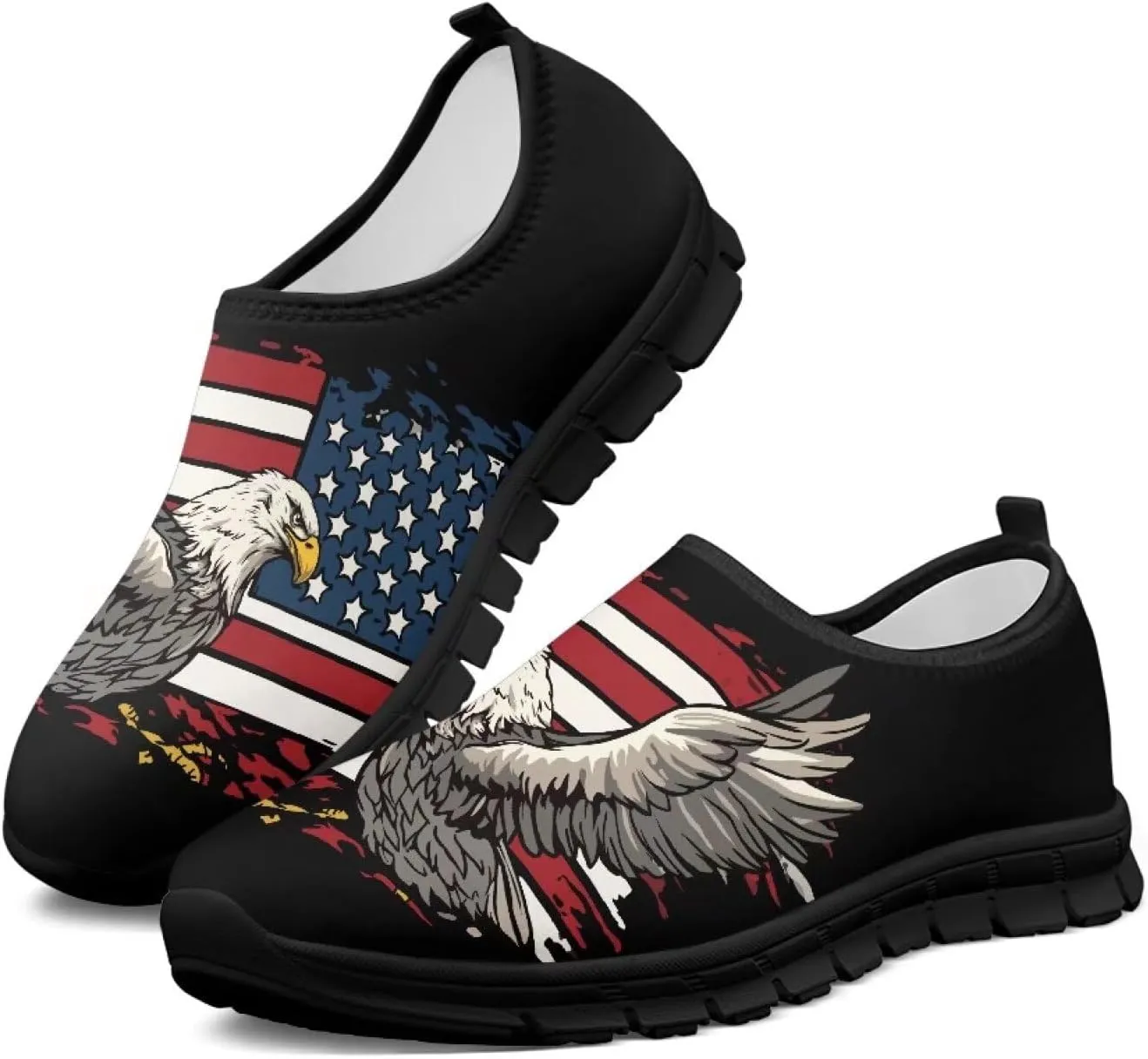 Men's Slip On Sneakers Comfy Slip On Running Shoes Men Walking Loafers Breathable