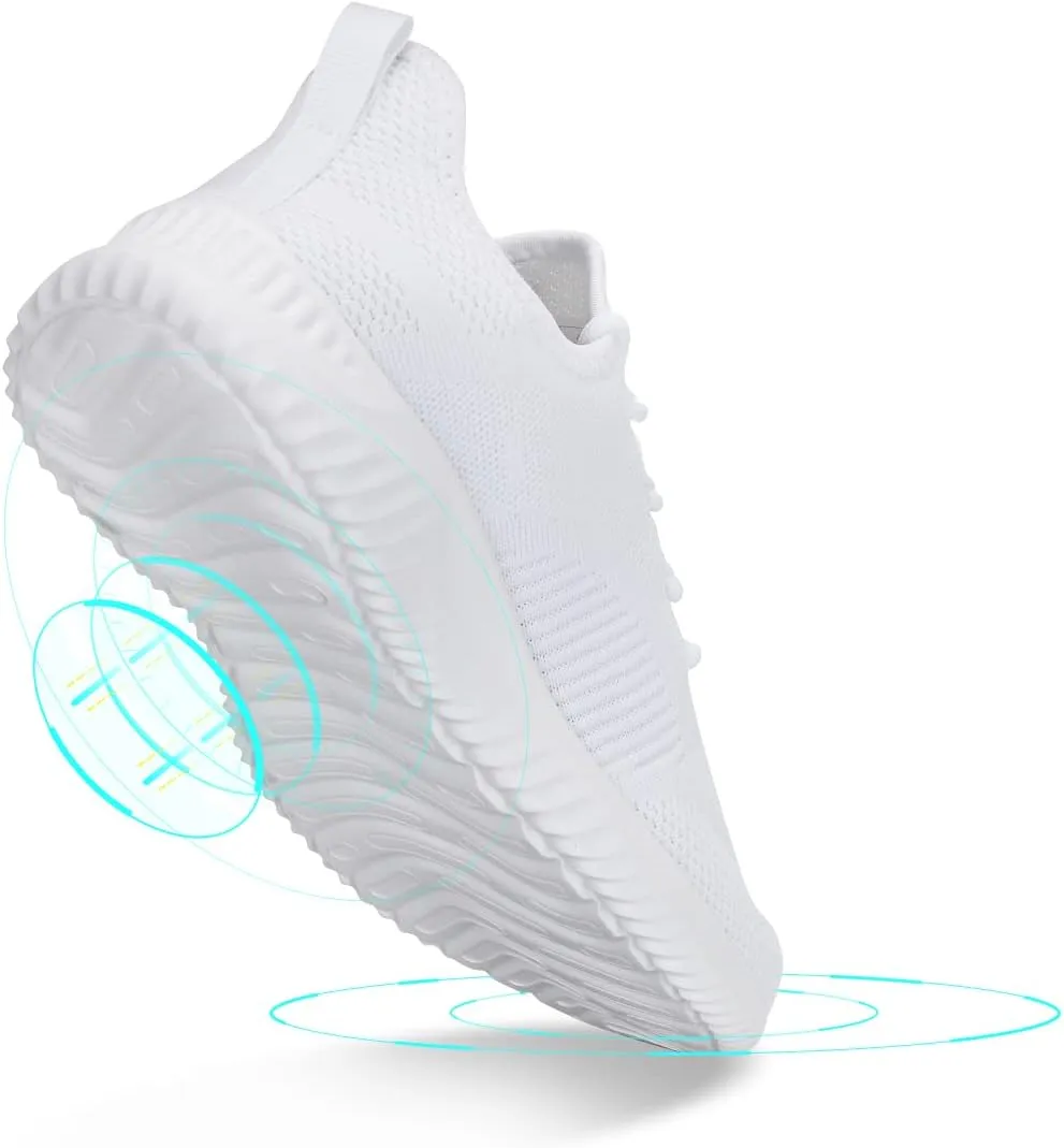 Mens Slip On Sneakers Non Slip Work Shoes Lightweight Mesh for Casual Tennis Running Walking Shoes