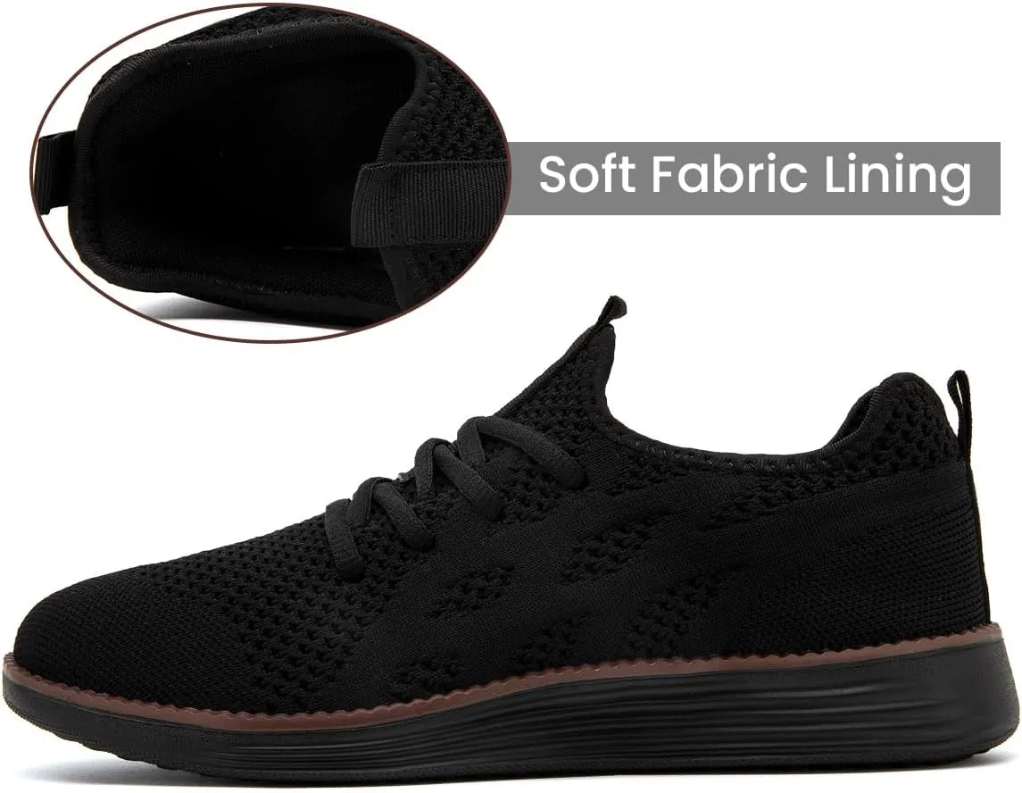 Mens Slip On Sneakers Walking Tennis Shoes Running Gym Athletic Workout Non Slip Fashion Casual Lightweight Breathable Soft Sole Mesh