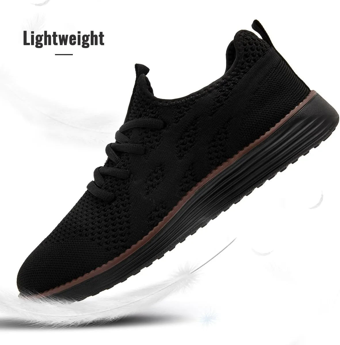 Mens Slip On Sneakers Walking Tennis Shoes Running Gym Athletic Workout Non Slip Fashion Casual Lightweight Breathable Soft Sole Mesh