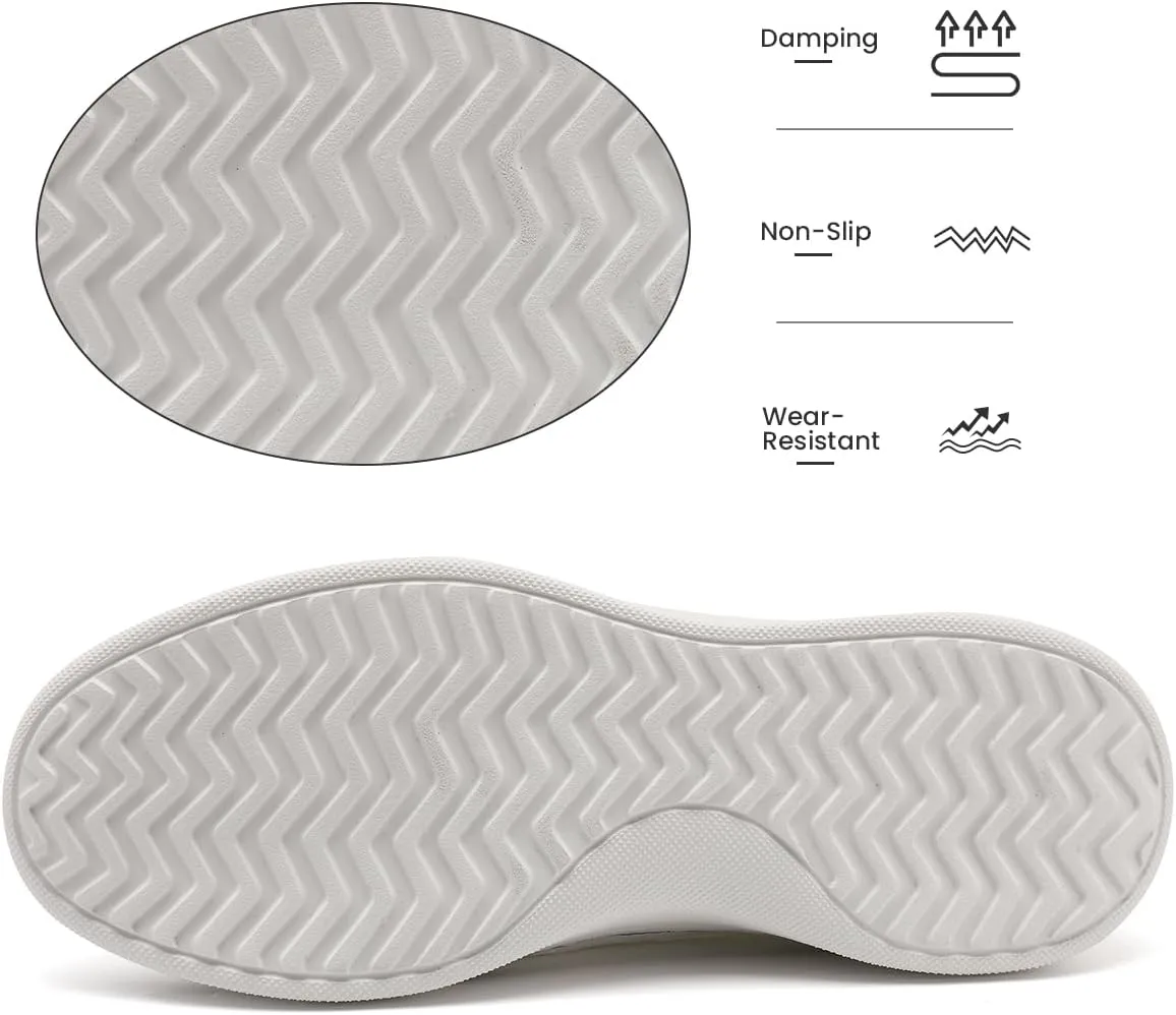 Mens Slip On Sneakers Walking Tennis Shoes Running Gym Athletic Workout Non Slip Fashion Casual Lightweight Breathable Soft Sole Mesh