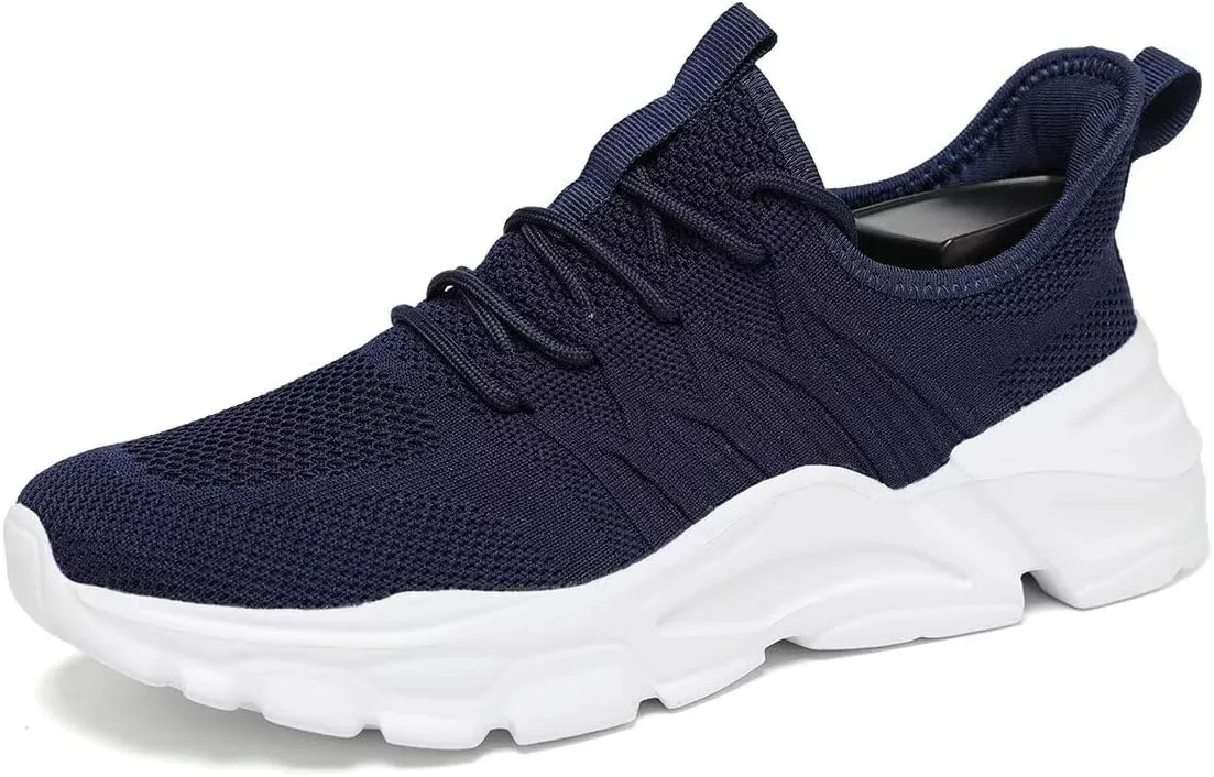 Mens Slip on Walking Shoes Non Slip Breathable Lightweight Sneakers Athletic Tennis Running Shoes for Gym Travel Jogging