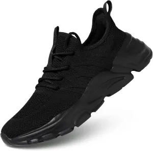 Mens Slip on Walking Shoes Non Slip Breathable Lightweight Sneakers Athletic Tennis Running Shoes for Gym Travel Jogging