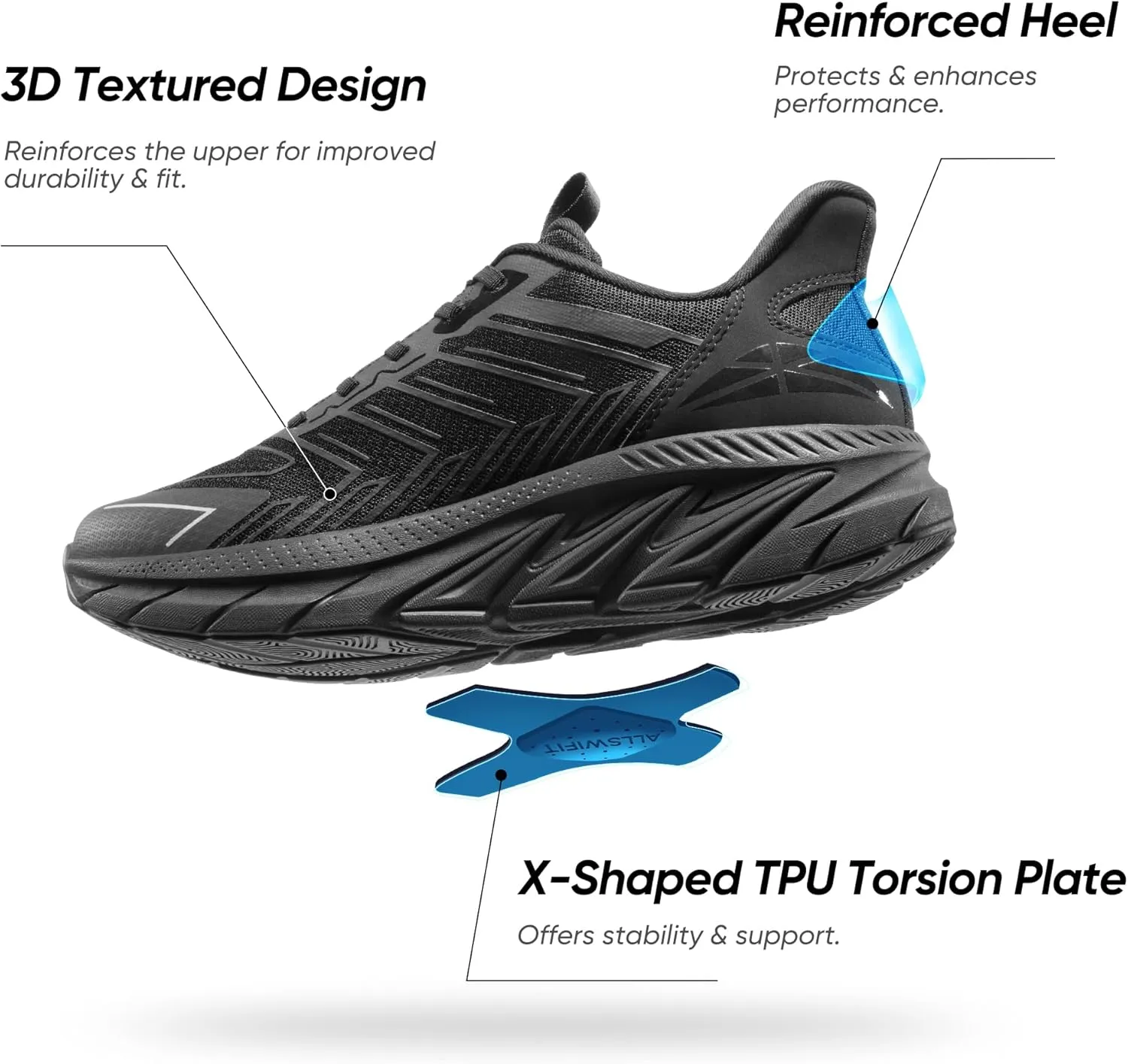 Men's Slip On Walking Shoes Running Comfortable Tennis Breathable Non Slip Athletic Gym Workout Cross Training Fashion Sneakers