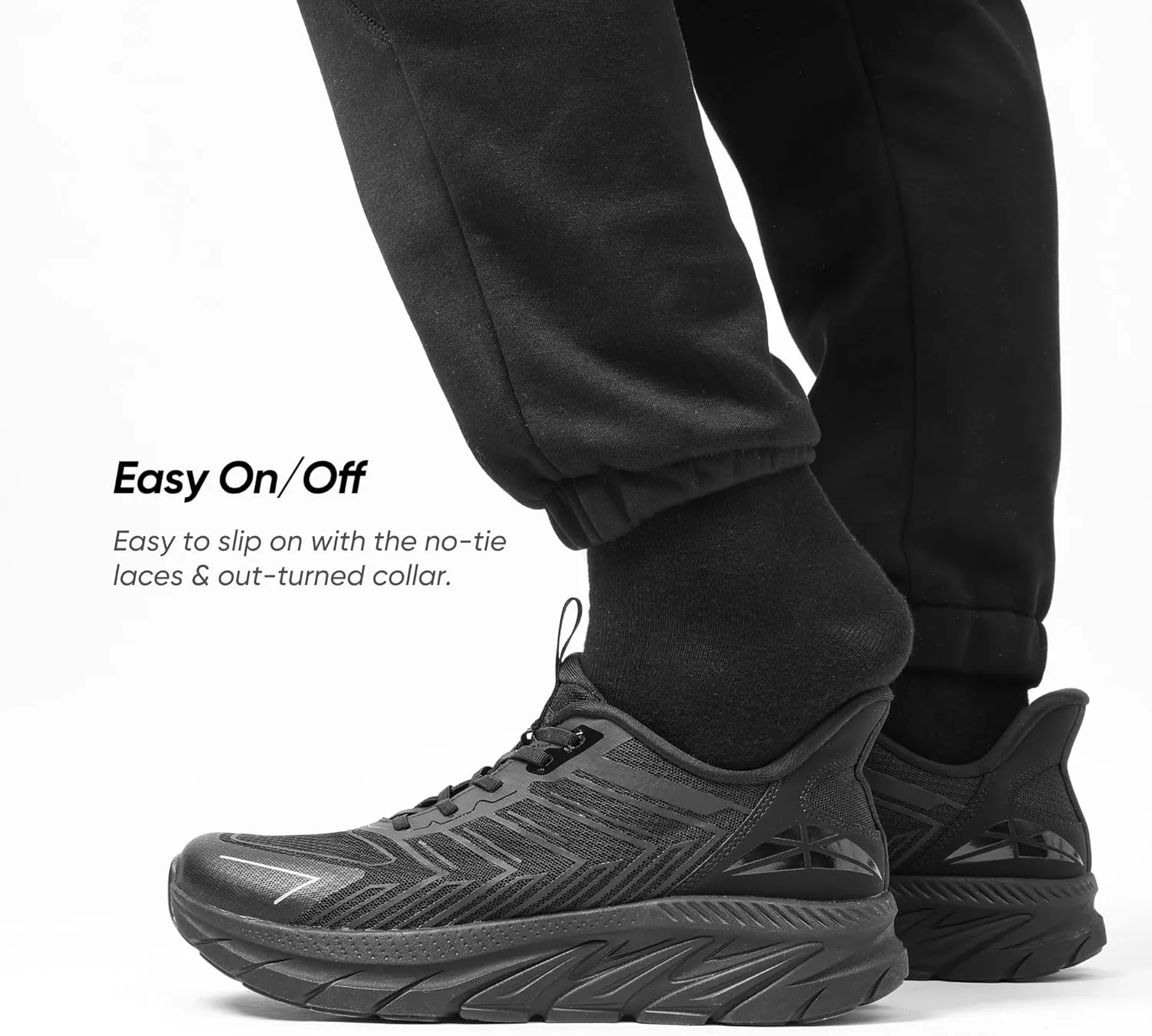 Men's Slip On Walking Shoes Running Comfortable Tennis Breathable Non Slip Athletic Gym Workout Cross Training Fashion Sneakers