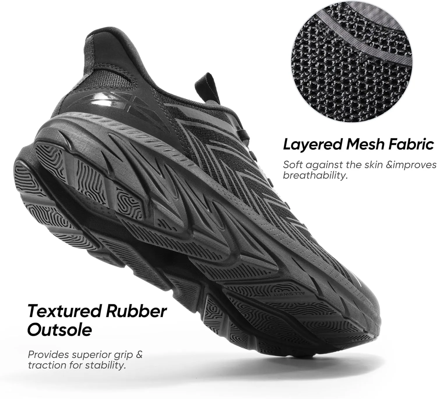 Men's Slip On Walking Shoes Running Comfortable Tennis Breathable Non Slip Athletic Gym Workout Cross Training Fashion Sneakers