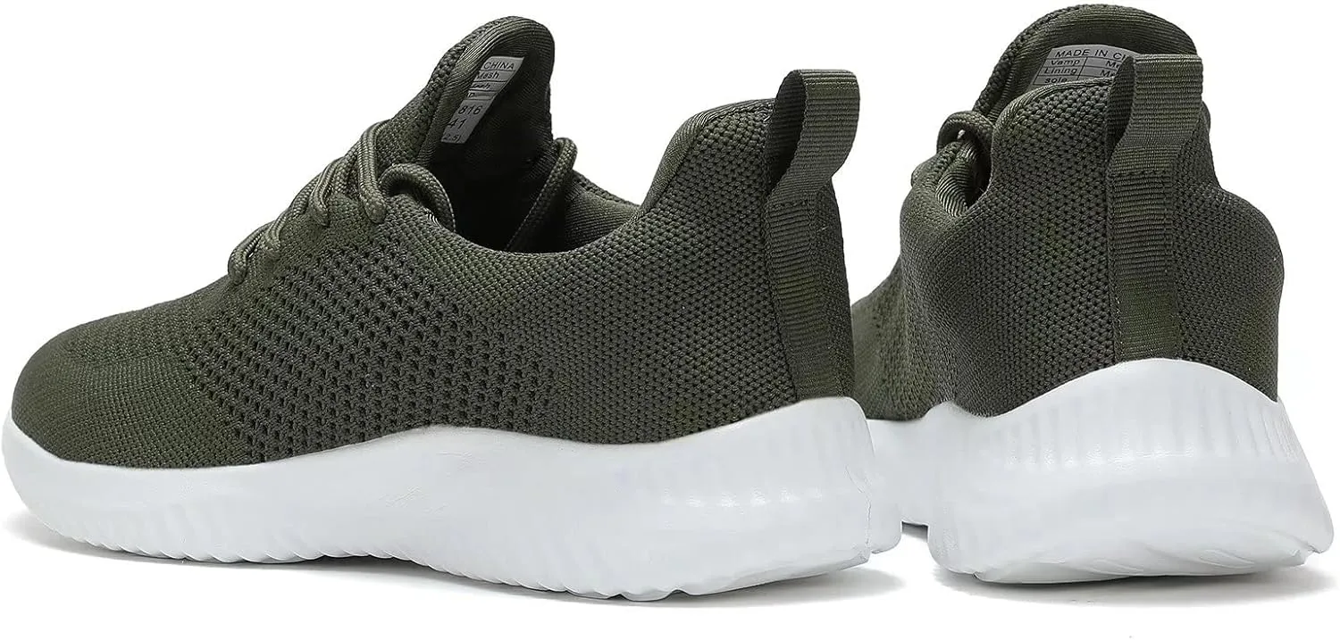 Men's Slip on Walking Shoes Ultra Light Breathable Non Slip Running Shoes Casual Fashion Sneakers Mesh Workout Sports