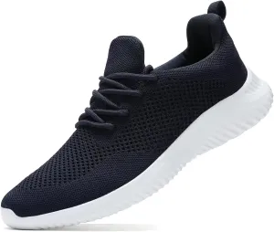 Men's Slip on Walking Shoes Ultra Light Breathable Non Slip Running Shoes Casual Fashion Sneakers Mesh Workout Sports