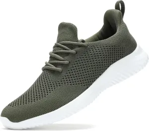 Men's Slip on Walking Shoes Ultra Light Breathable Non Slip Running Shoes Casual Fashion Sneakers Mesh Workout Sports