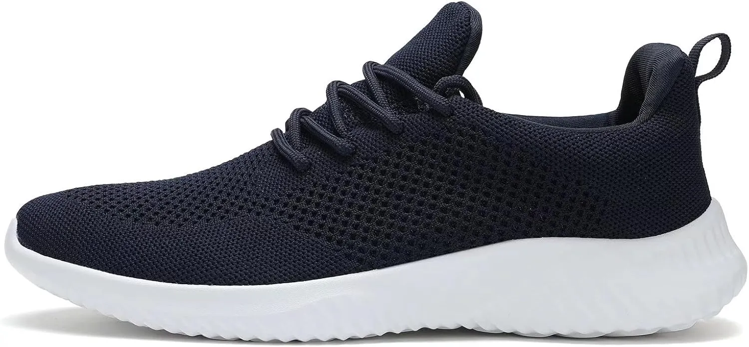 Men's Slip on Walking Shoes Ultra Light Breathable Non Slip Running Shoes Casual Fashion Sneakers Mesh Workout Sports