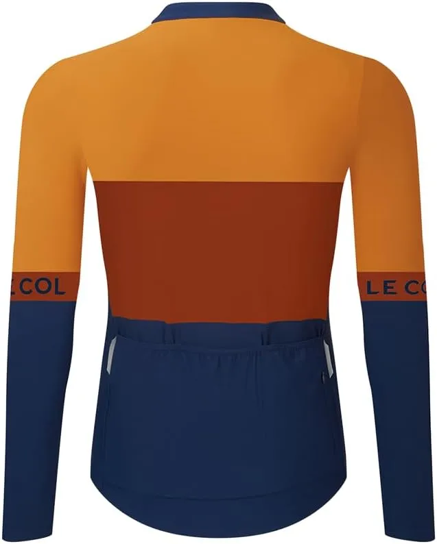 Men’s Sport Long Sleeve Jersey | Zip Closure Cycling Shirt | Rear Pockets, Sustainable Construction, Relaxed Fit