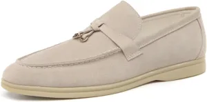 Mens Suede Loafers Slip-On Dress Shoes Fashion Style Driving Shoes Classic Casual Oxford Shoes
