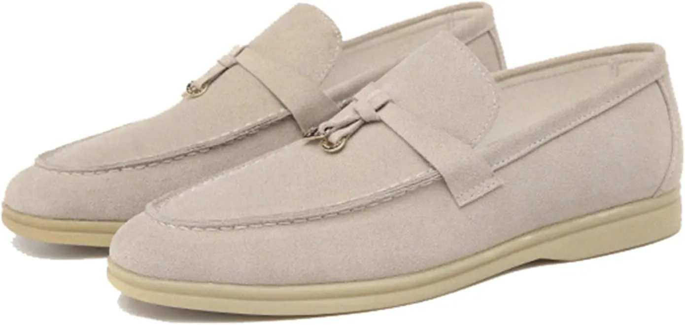Mens Suede Loafers Slip-On Dress Shoes Fashion Style Driving Shoes Classic Casual Oxford Shoes