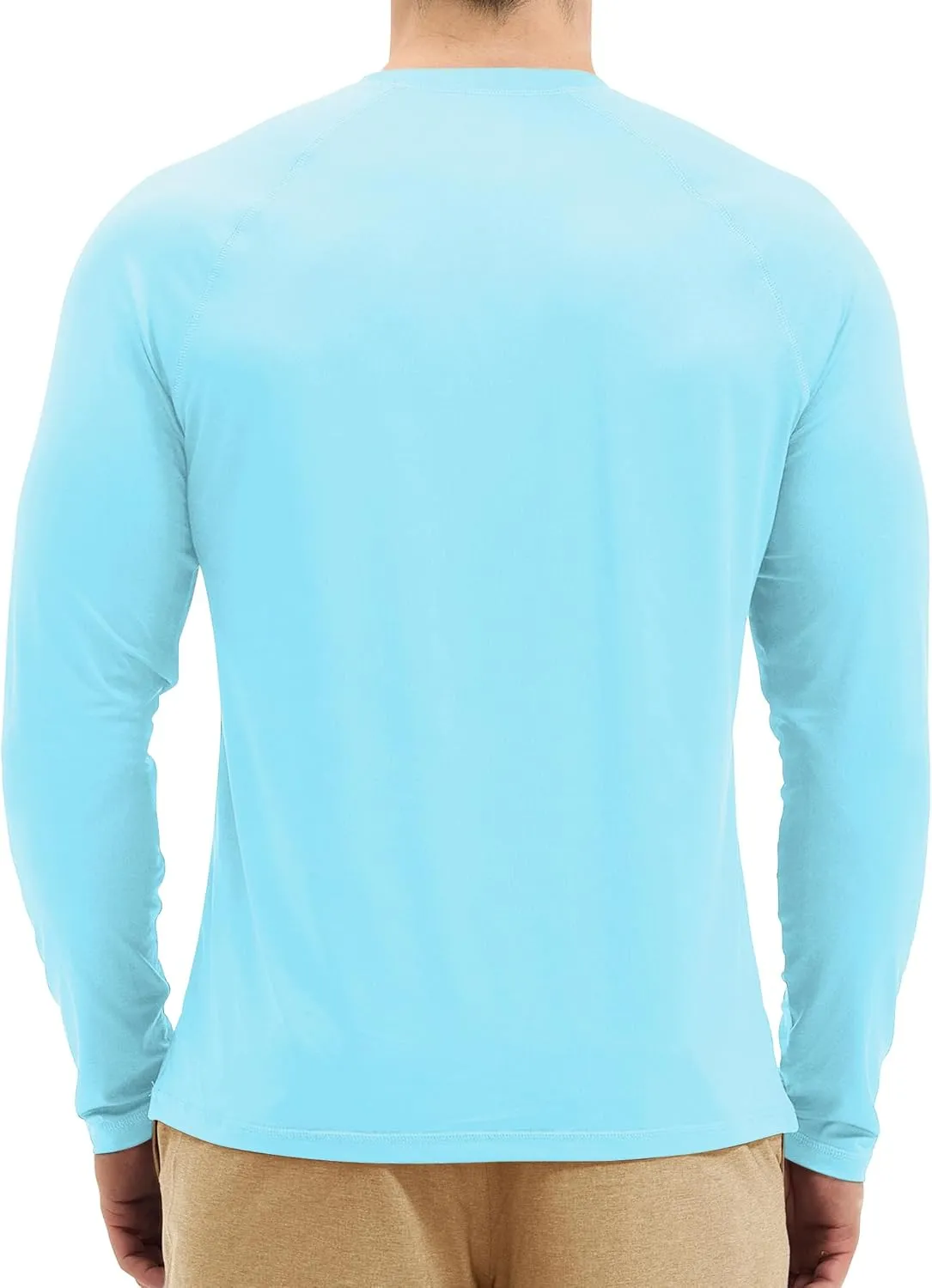 Mens UV Sun Protection Long Sleeve Shirts Rash Guard for Outdoor Fishing Hiking Swimming UPF 50 