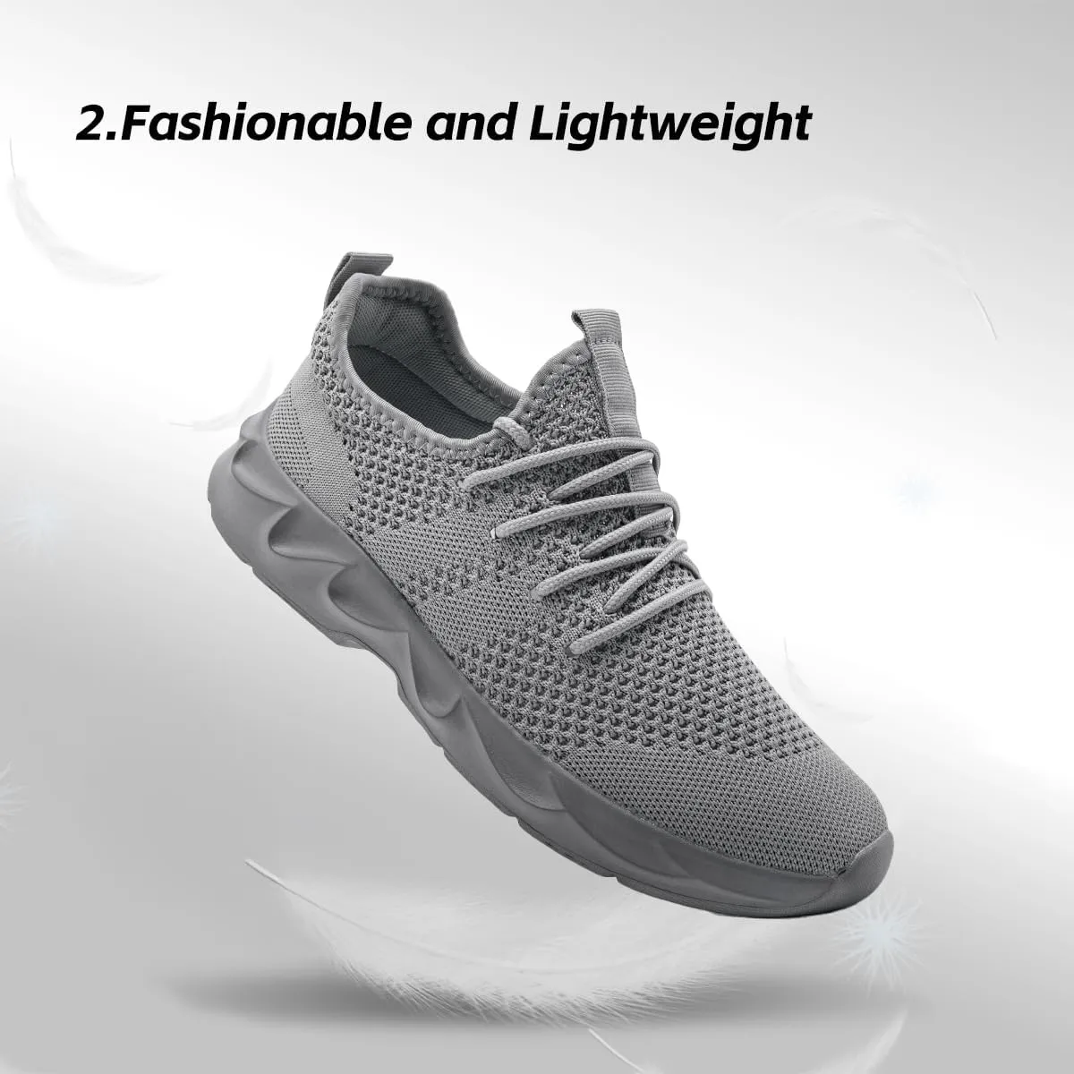 Mens Walking Running Shoes Slip On Sneakers Non Slip Workout Tennis Athletic Casual Lightweight Breathable Mesh Shoes