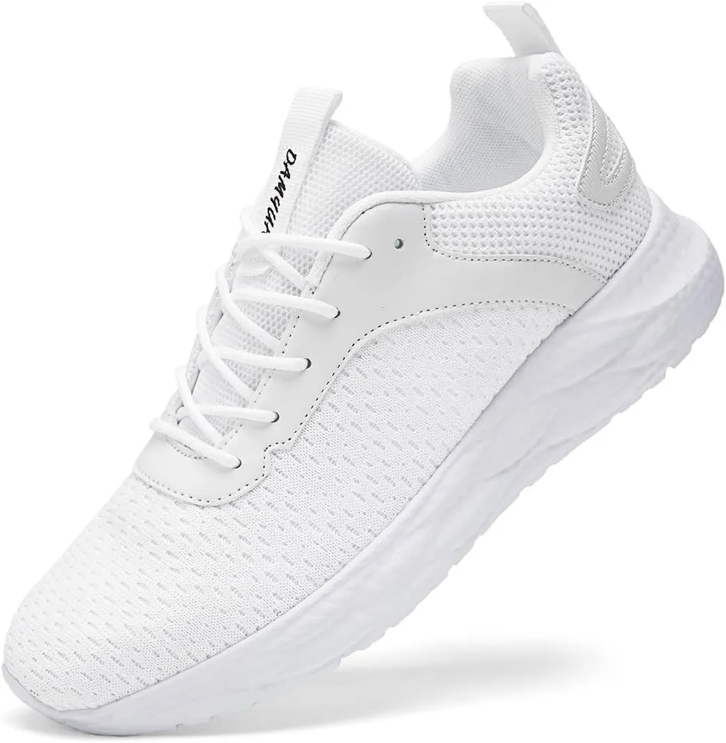 Mens Walking Shoes Running Trainers Sneakes Athletic Gym Fitness Sport Shoes Non Slip Breathable Mesh Comfortable Workout Fashion Slip On