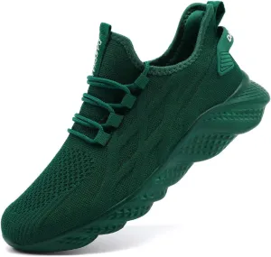Mens Walking Shoes Running Trainers Sneakes Athletic Gym Fitness Sport Shoes Non Slip Breathable Mesh Comfortable Workout Fashion Slip On