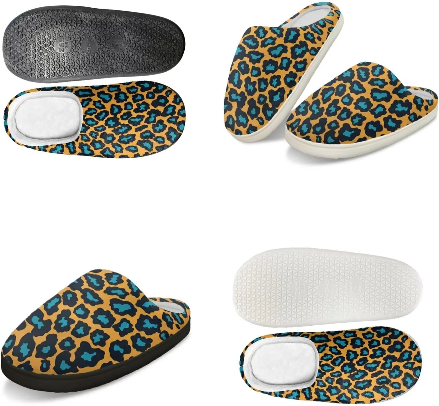 Men's Women's Non-slip Slippers, Flannel Warm Soft Cozy Slippers, House Bedroom Indoor/Outdoor Warm Shoes, Size 2-12