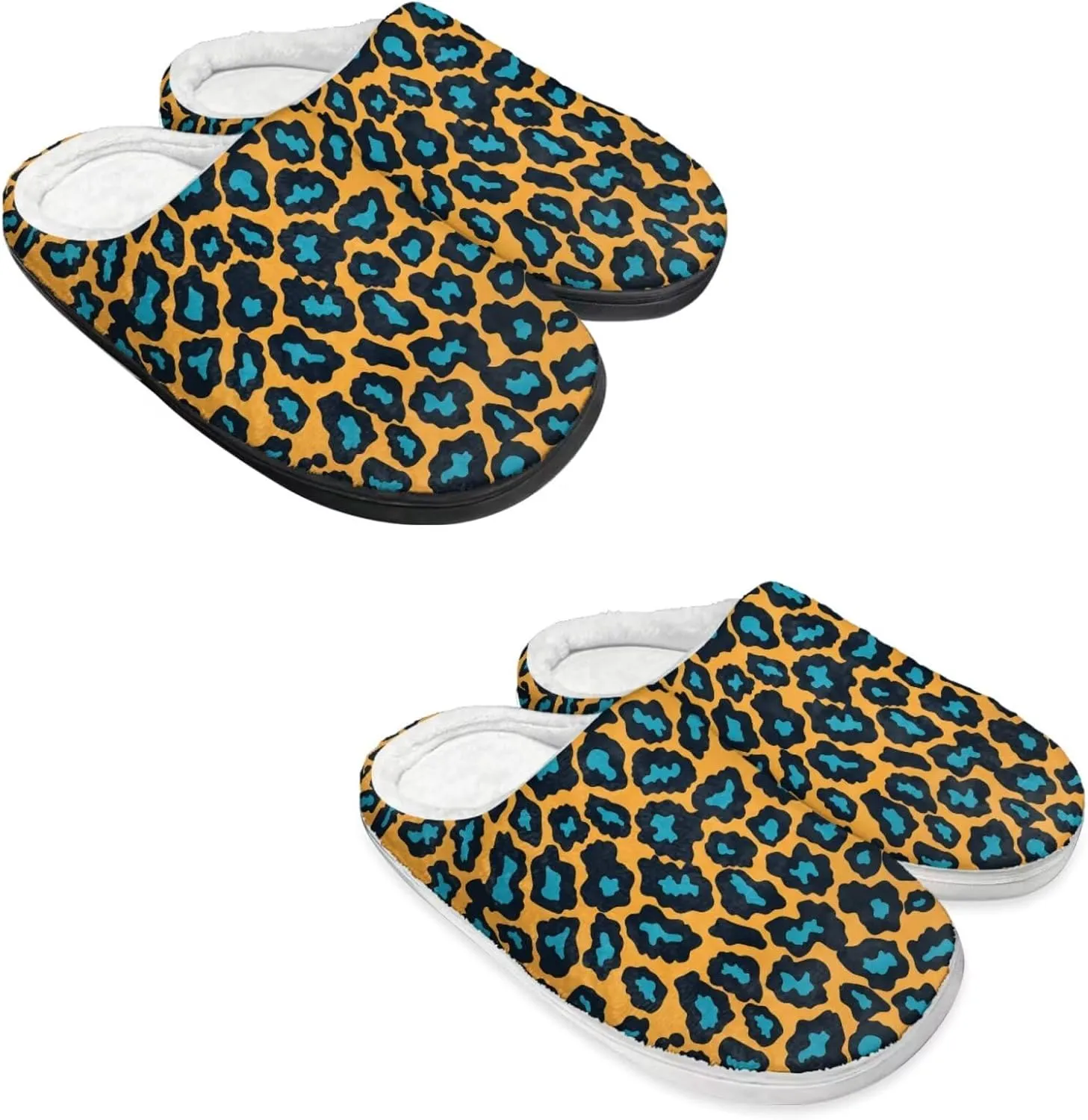 Men's Women's Non-slip Slippers, Flannel Warm Soft Cozy Slippers, House Bedroom Indoor/Outdoor Warm Shoes, Size 2-12