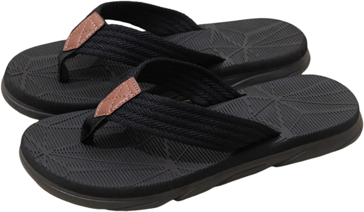 Men's Yoga Mat Flip Flops with Arch Support Comfortable Walking Thong Sandals Slip On Casual Summer Beach Flip Flops