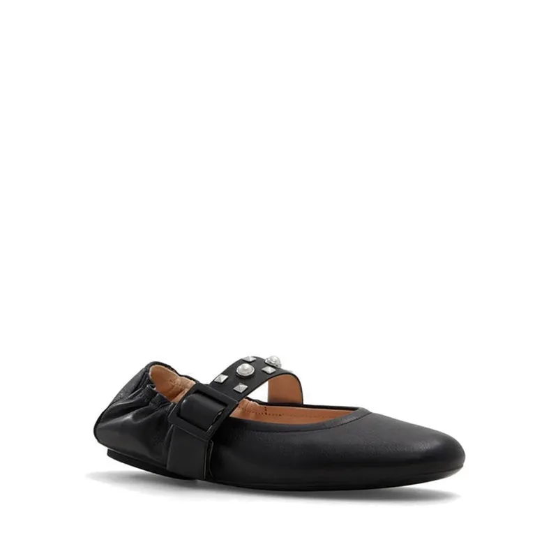 Milenia Women's Ballerina Flats - Black