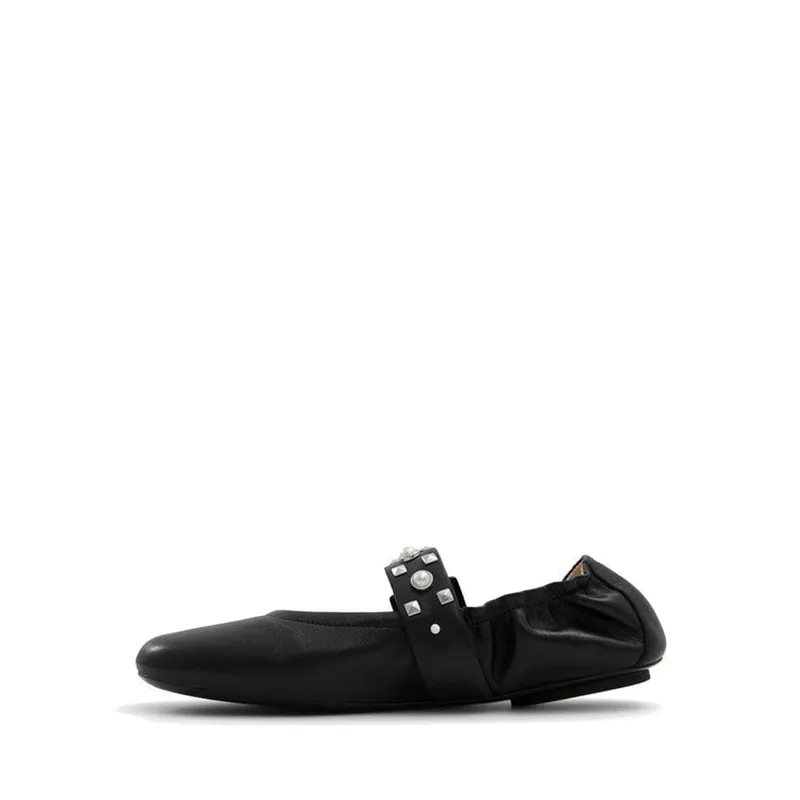 Milenia Women's Ballerina Flats - Black
