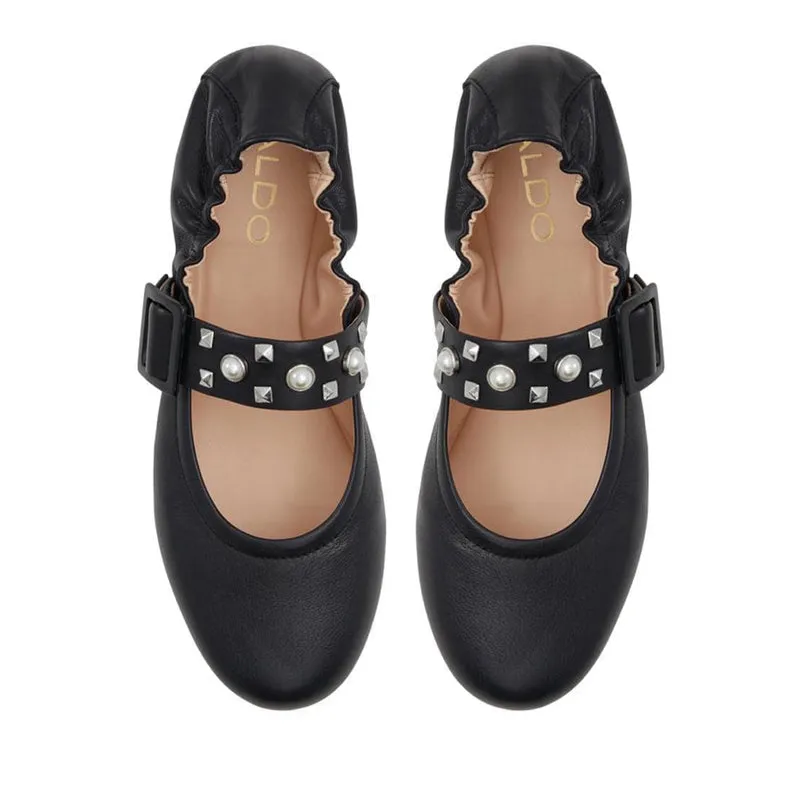Milenia Women's Ballerina Flats - Black