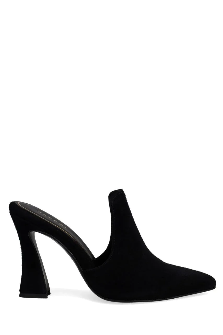Minh Suede Heel Mule