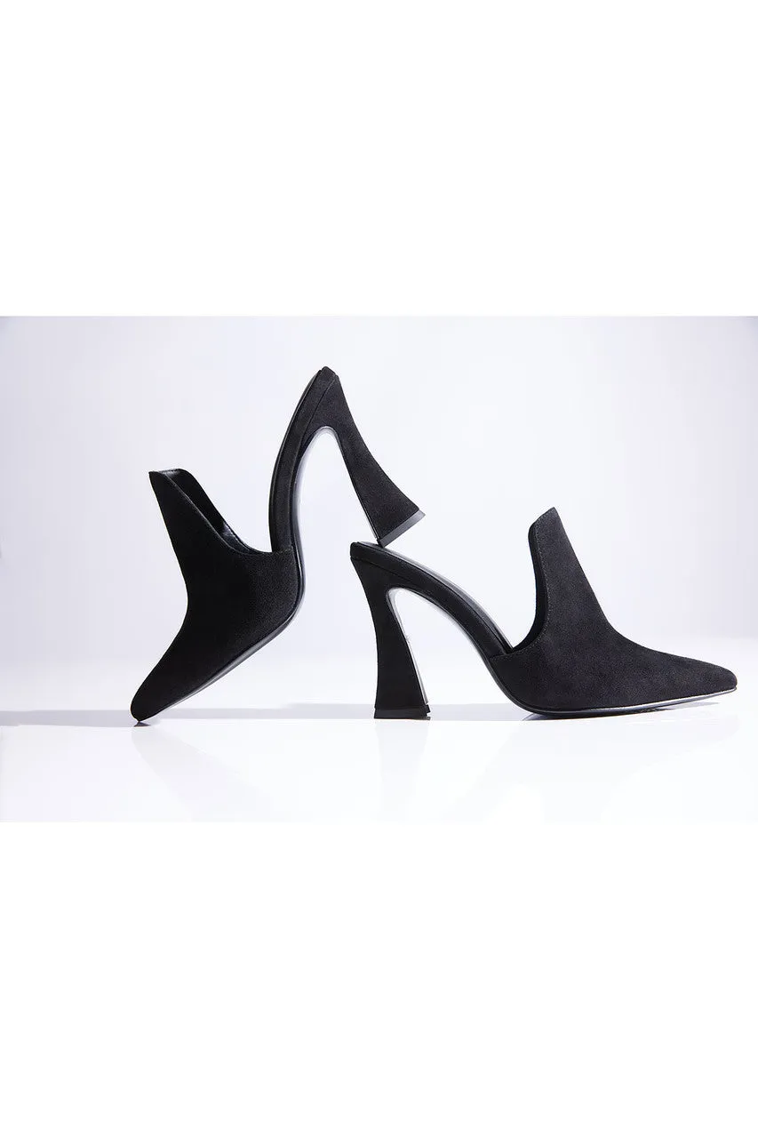 Minh Suede Heel Mule