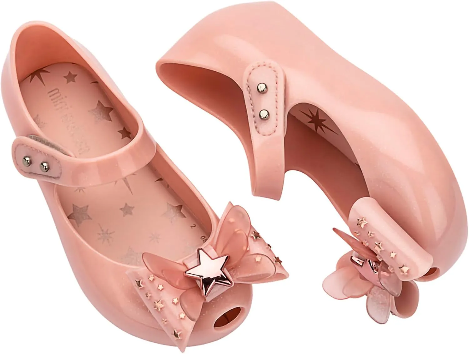 mini melissa Girl's Ultragirl Star Ii (Toddler) Ballet Flat