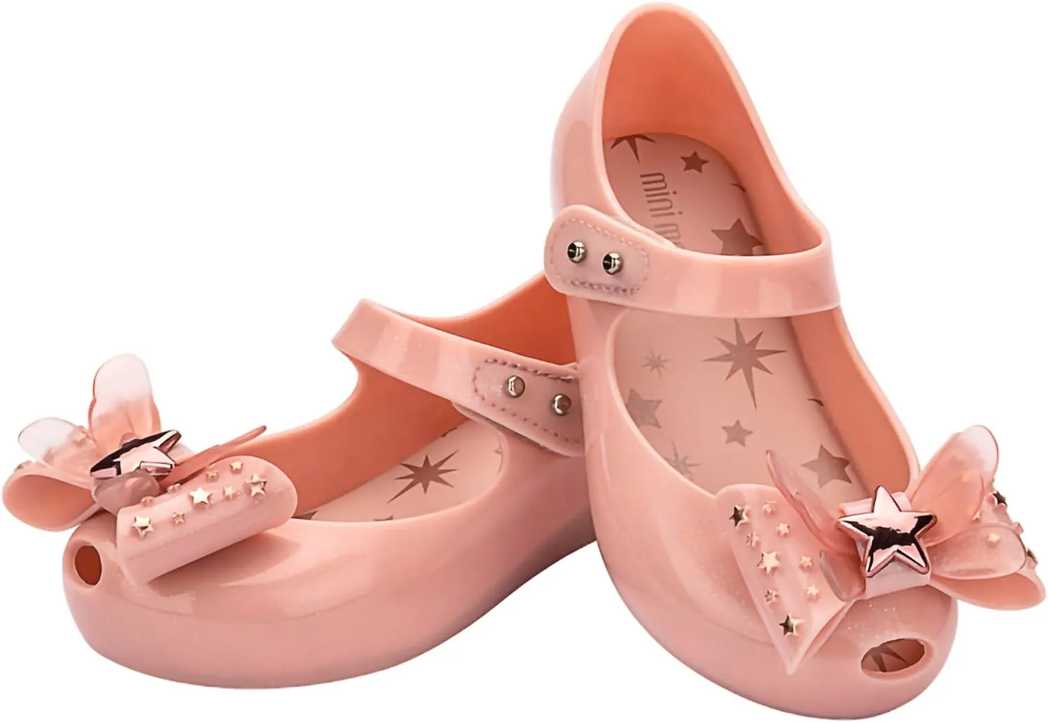 mini melissa Girl's Ultragirl Star Ii (Toddler) Ballet Flat