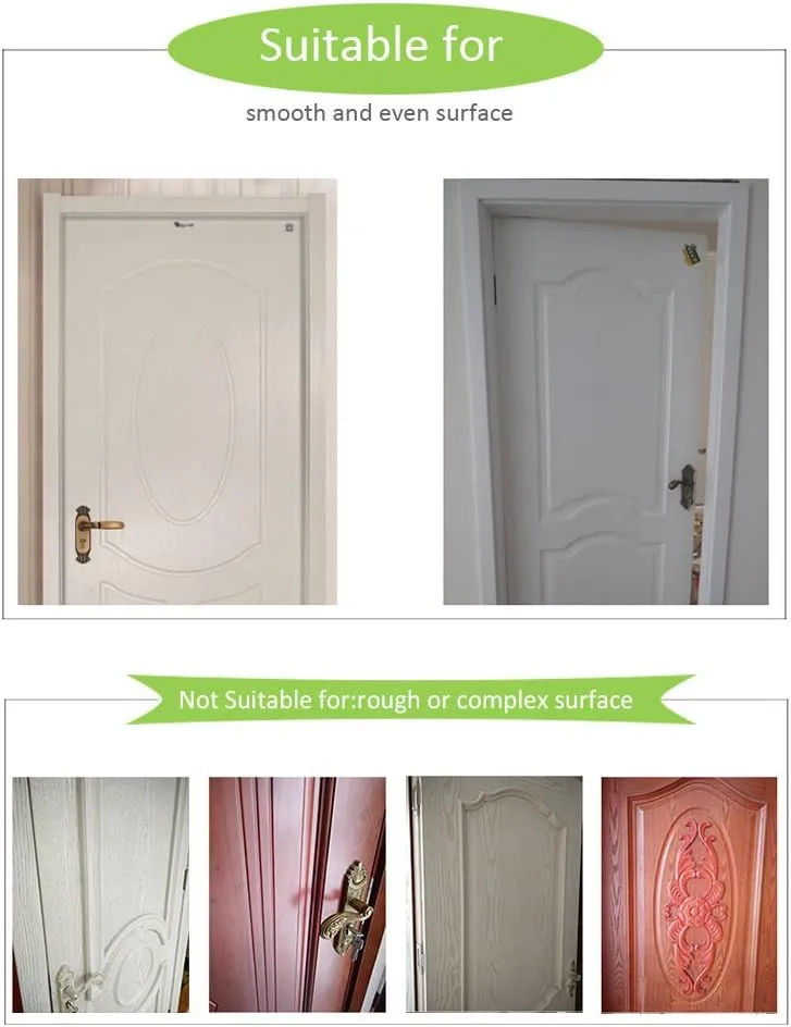 Modern Art Beach 3D Door Sticker, Peel and Stick Vinyl Door Mural Mural Decals for Home Decor, 30.3x78.7(77x200cm), 2 Pcs Set