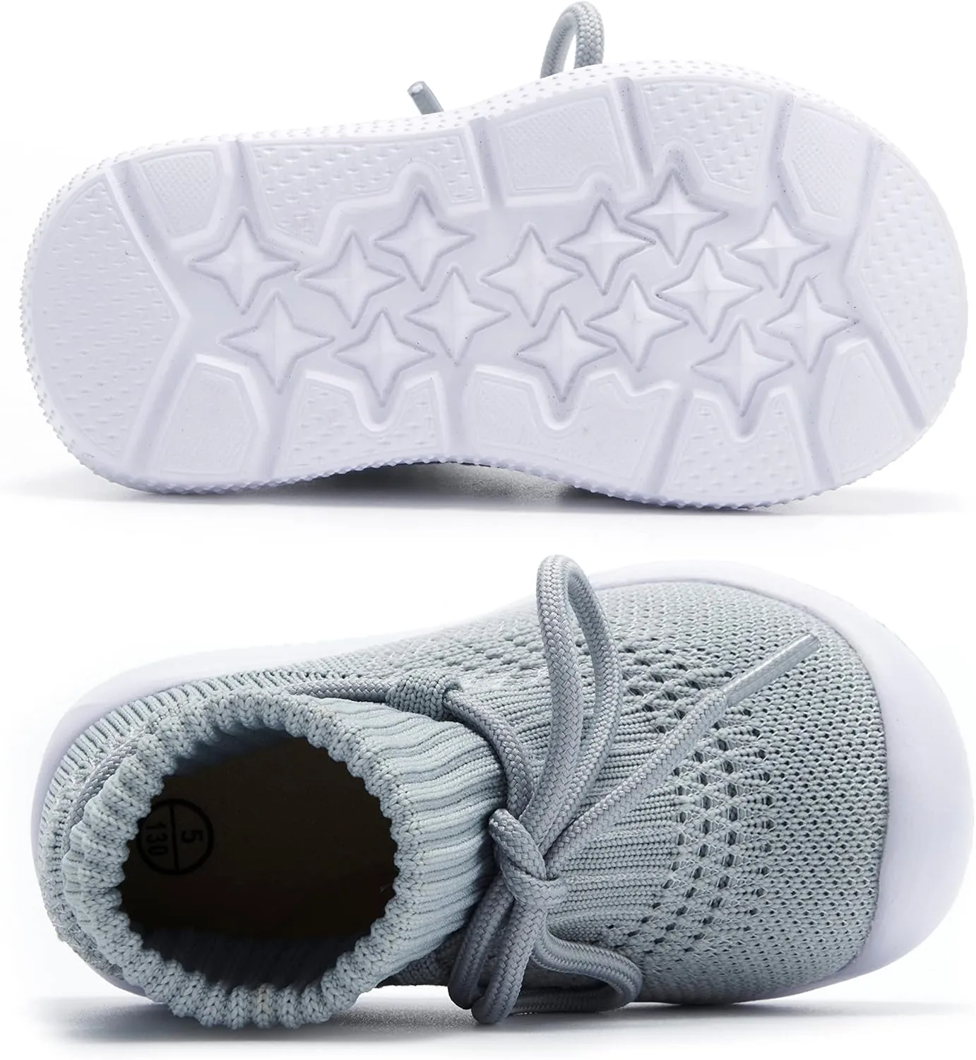 MORENDL Baby Sock Shoes Toddler Sneakers Infant Tennis Slip On Walking Shoes Boys & Girls Non-Slip Slippers