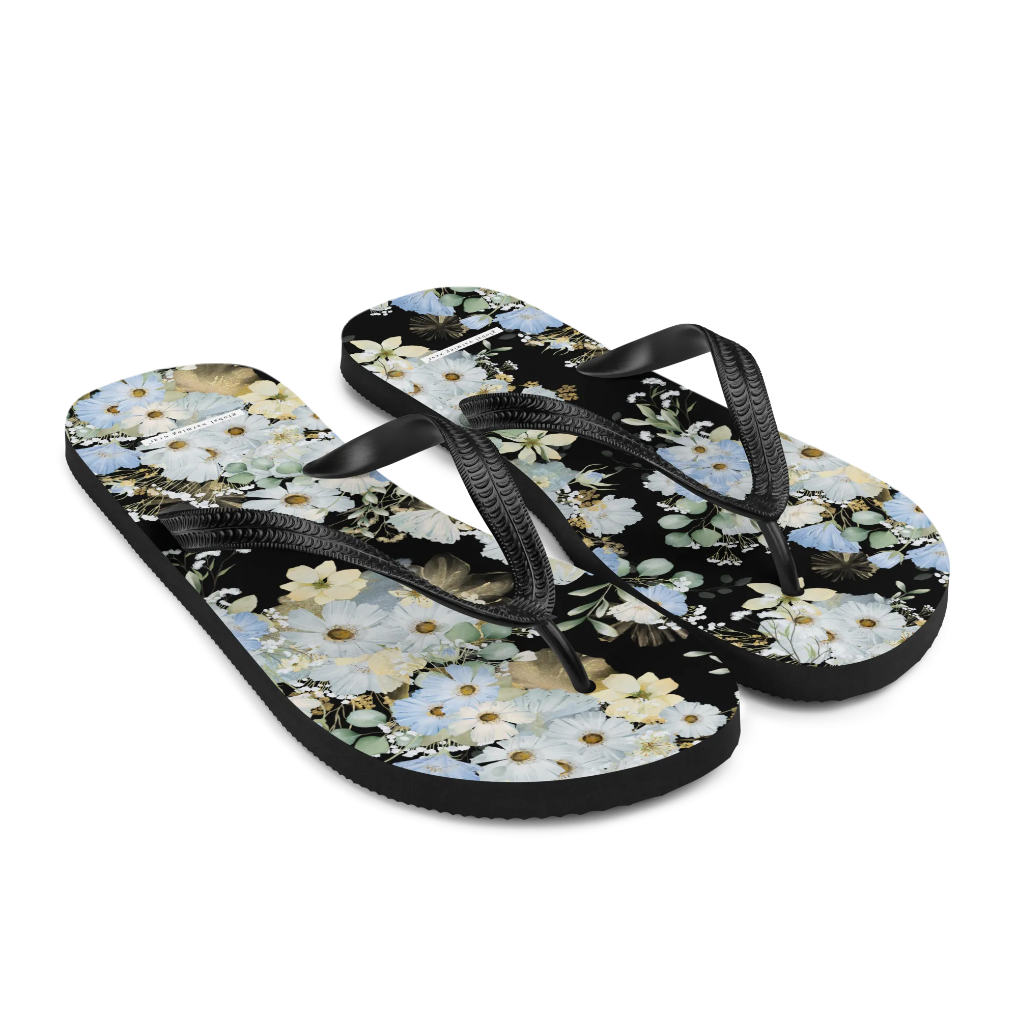 Morning Dew Flip-Flops - Black