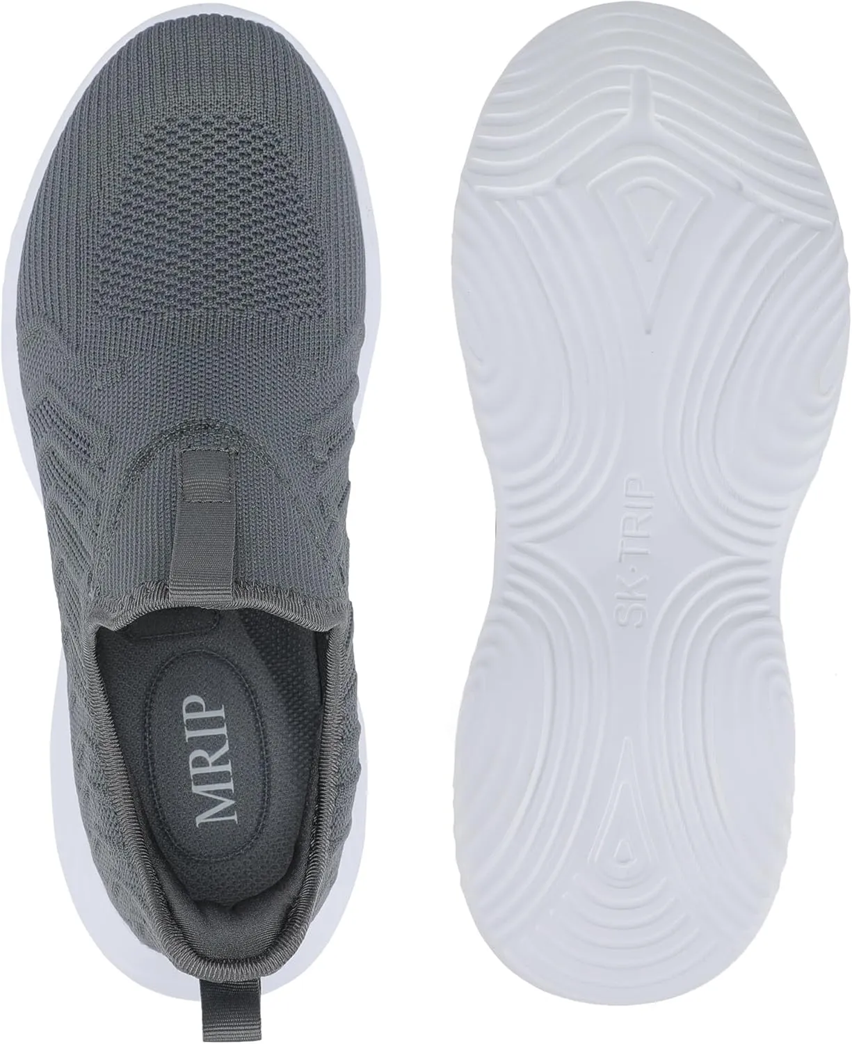 MRIP Mens Slip On Walking Shoes Lightweight Non Slip Gym Workout Running Shoes Mesh Breathable Cushion Fashion Tennis Athletic Casual Sneakers