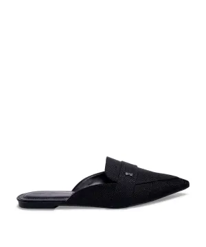 Mule Santa Lolla Preto Linho Bico Fino