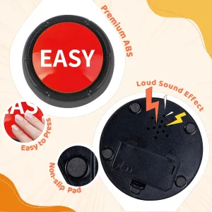 MyMealivos Easy Buzzer Button Toy - Gag Gifts, Game Addition, Stocking Stuffer (Easy)