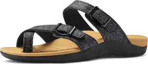 mysoft Women's Arch Support Slide Sandals Adjustable Orthopedic Flip Flops Comfortable Walking Summer Shoes