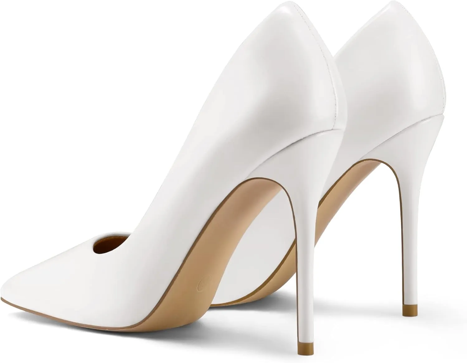 mysoft Women's High Heels Pumps Closed Pointed Toe Stiletto 4IN Heels Dress Wedding Shoes