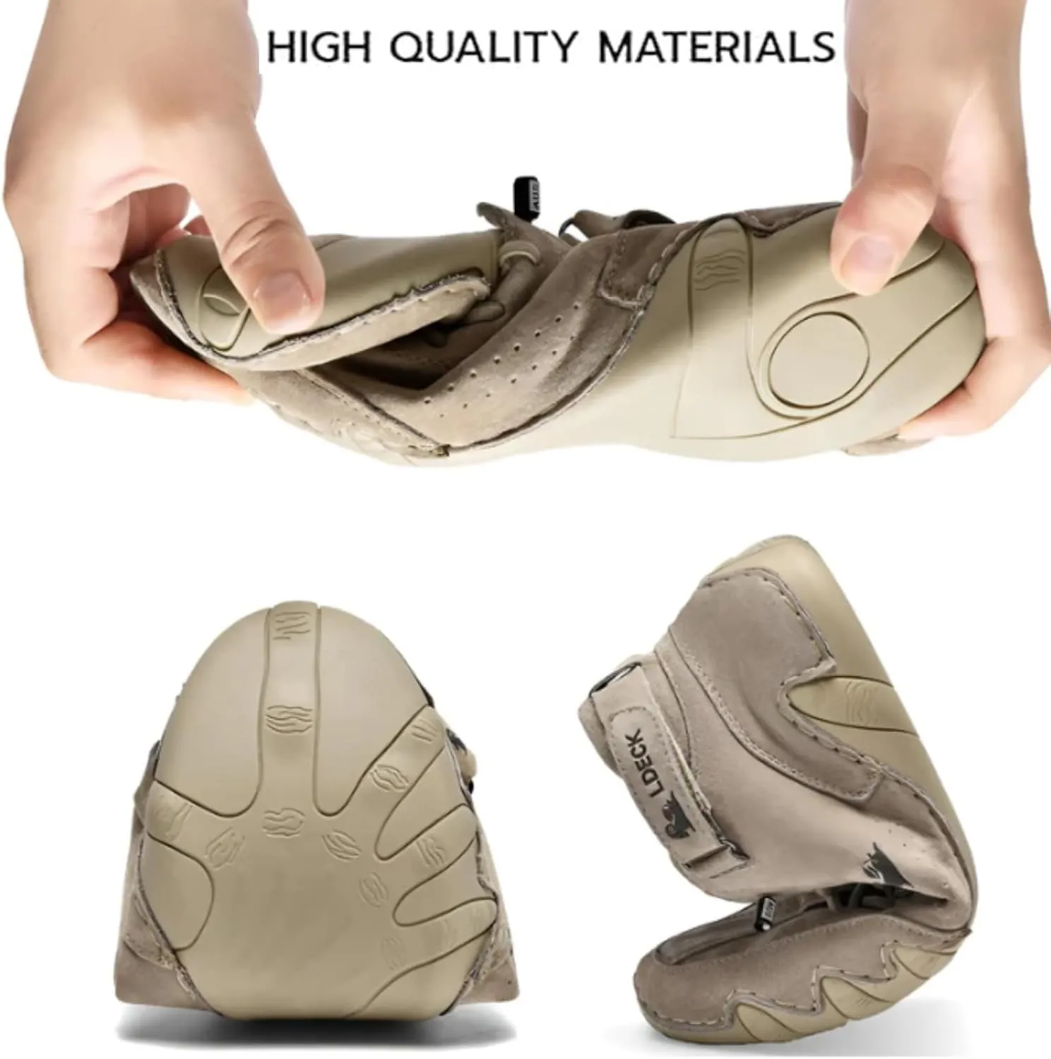 Nevova Orthopedic Shoes Men Waterproof & Breathable Slip-On Shoes Outdoor Walking Handmade High Top High Boots