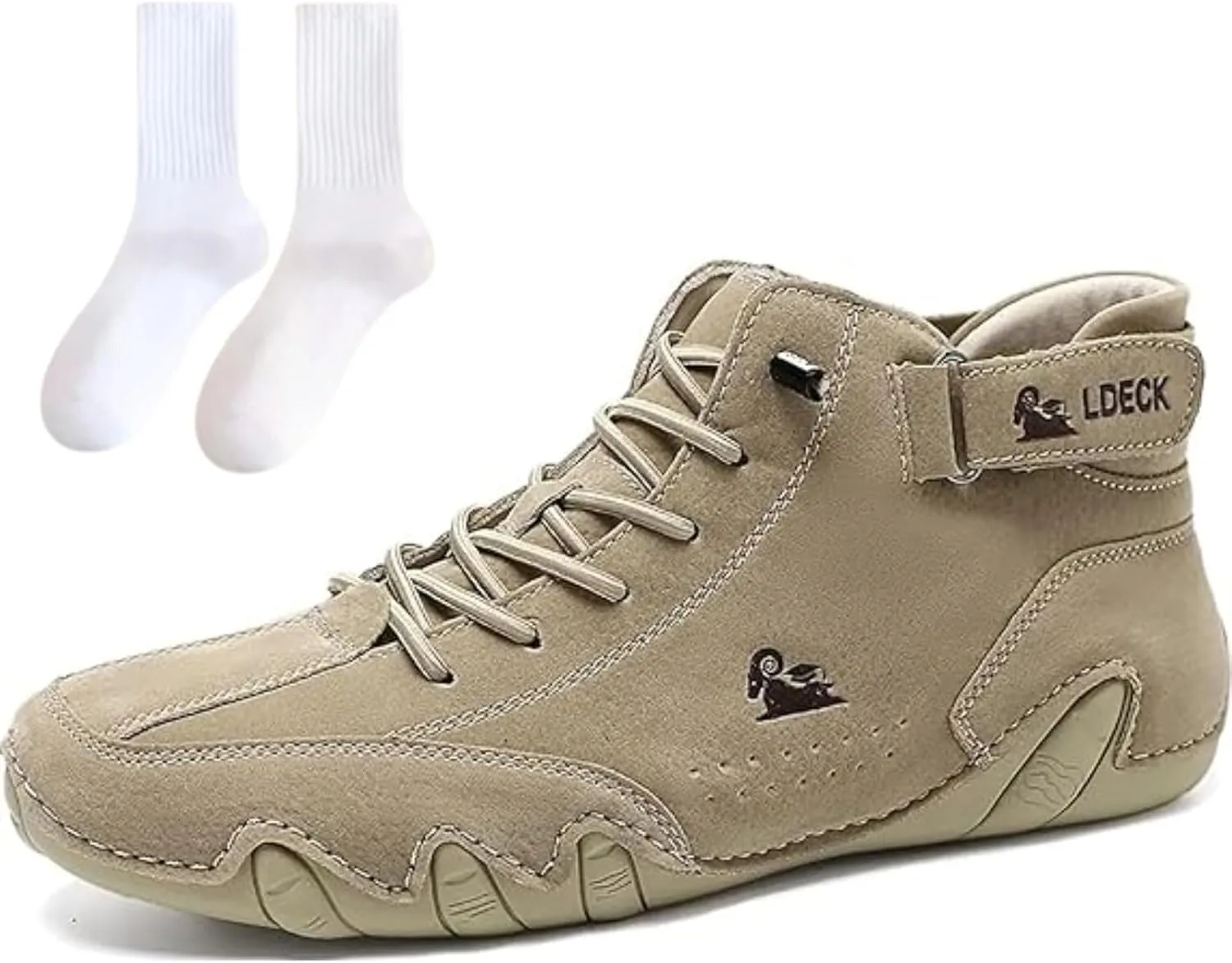 Nevova Orthopedic Shoes Men Waterproof & Breathable Slip-On Shoes Outdoor Walking Handmade High Top High Boots